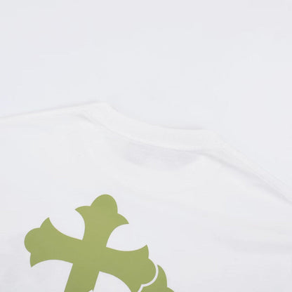 CHROME HEARTS GOLDEN CROSS LOGO T-SHIRT WHITE - insole - replica sneakers