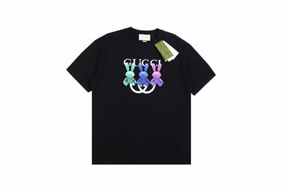 Gucci Bunny Trio T-Shirt (Black) - logo - replica sneakers