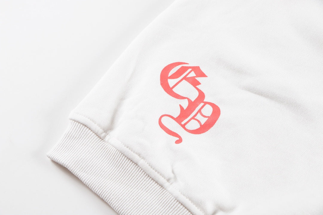 CHROME HEARTS RED HORSE SHOE LOGO SWEATSHIRT WHITE - insole - replica sneakers