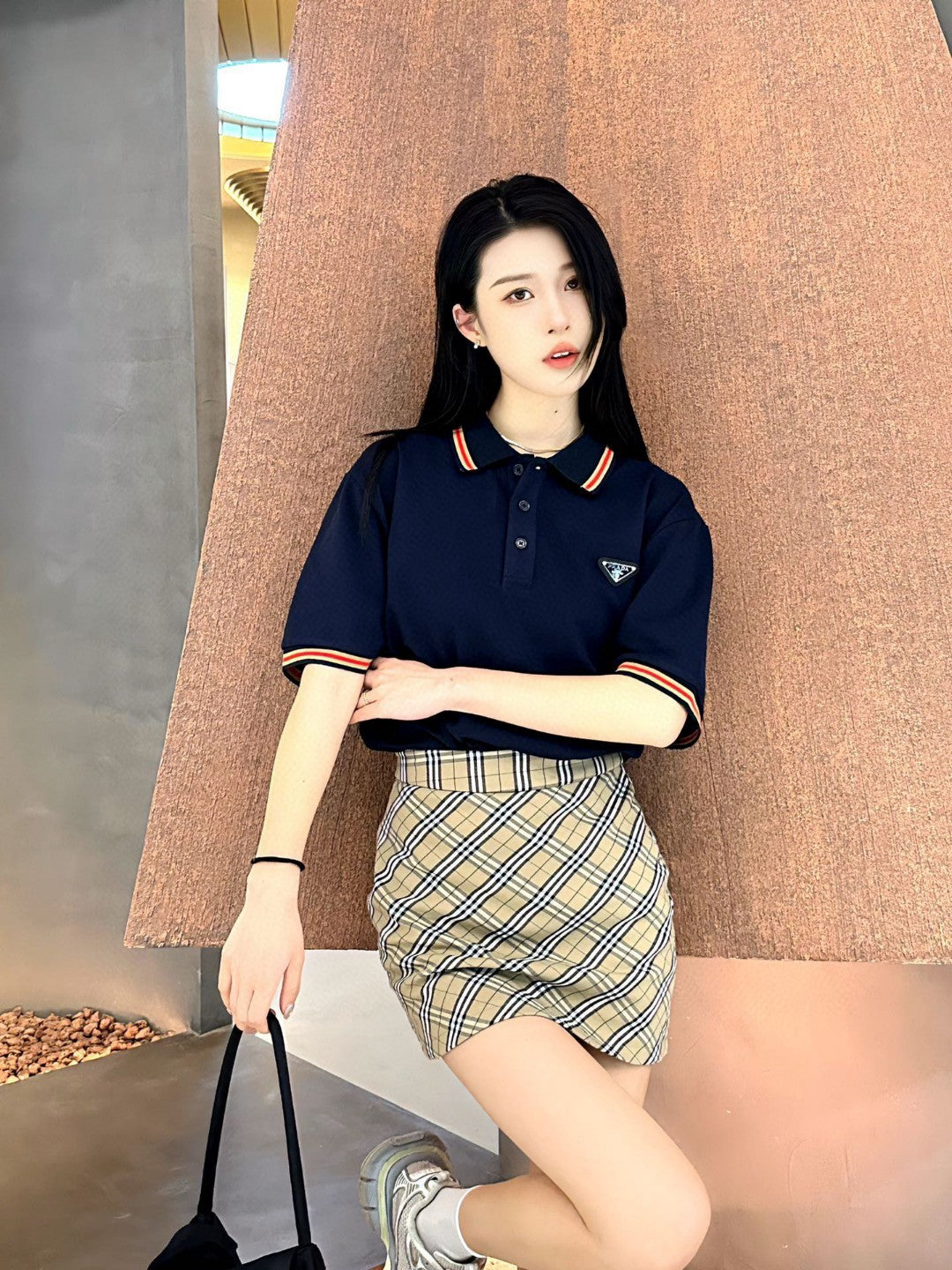 Prada Logo Patch Polo Shirt - insole - replica sneakers