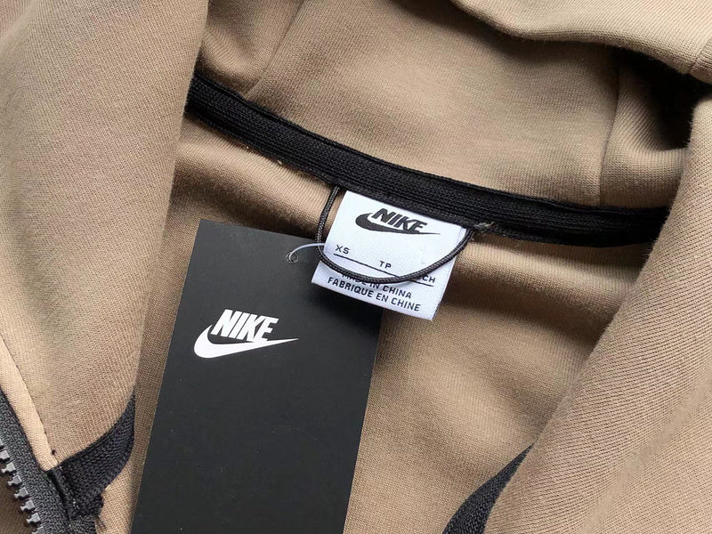 NIKE TECH FLEECE HOODIE x SANDALWOOD/LIGHT BONE WHITE - outsole - replica sneakers