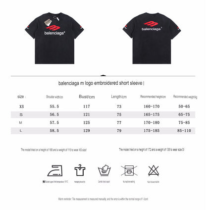 BALENCIAGA LOGO GRAPHIC T-SHIRT BLACK - Prime Reps - insole - replica sneakers