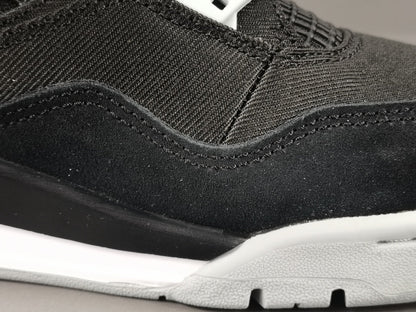 JORDAN 4 x BLACK CANVAS - logo - replica sneakers