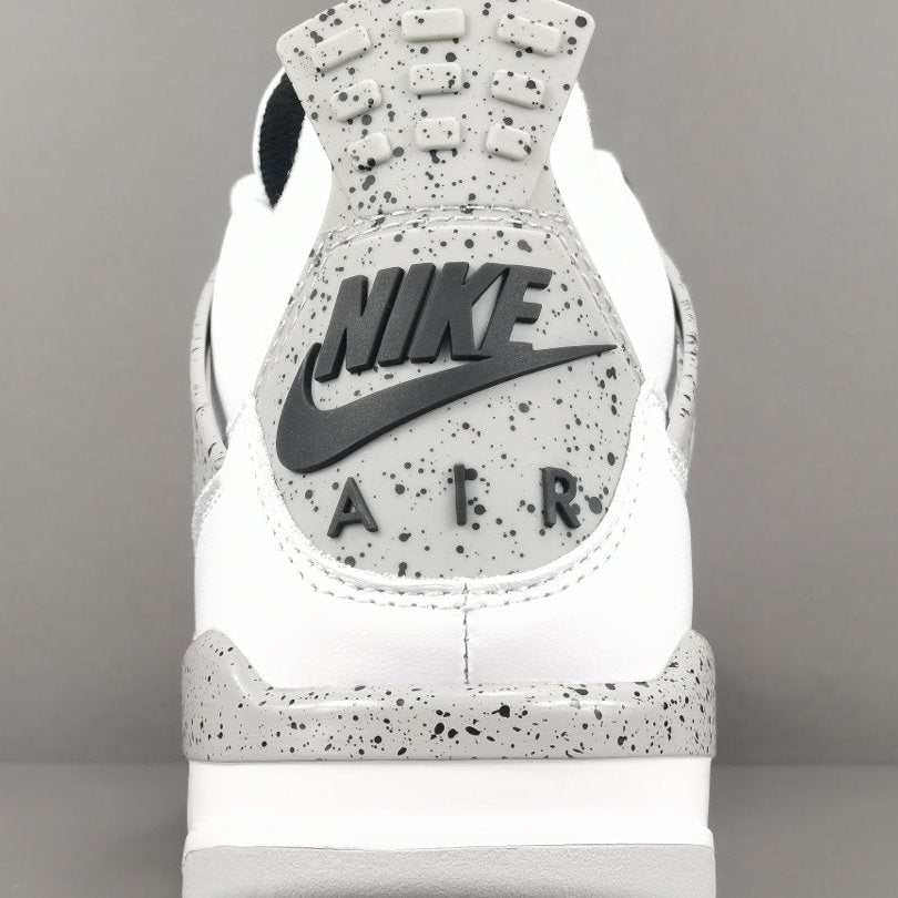 JORDAN 4 - Cement Sneakers - White Unisex Streetwear Limited Edition