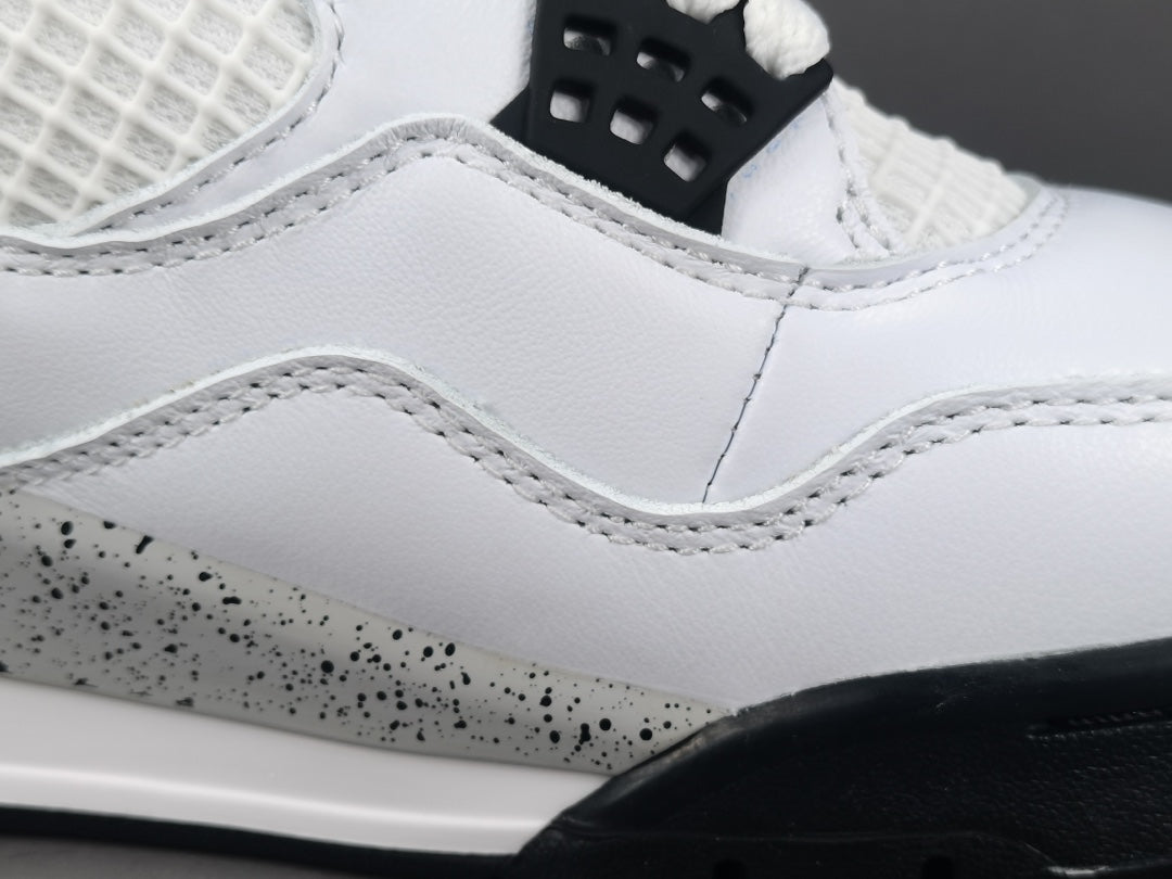 JORDAN 4 - Cement Sneakers - White Unisex Streetwear Limited Edition