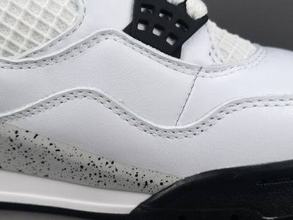 JORDAN 4 - Cement Sneakers - White Unisex Streetwear Limited Edition