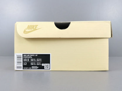 NIKE Air Force 1 - Billie Eilish Triple Sneakers - White Unisex Streetwear Limited Edition - Introducing the Nike Air Force 1 Billie Eilish Triple White, a harmonious fusion of iconic