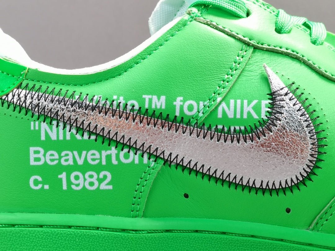 NIKE AIR FORCE 1 x OFF-WHITE BROOKLYN - logo - replica sneakers