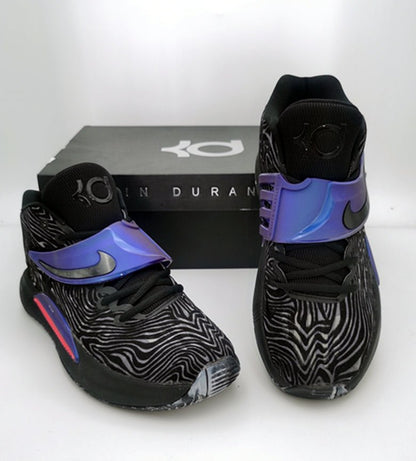 NIKE Kd 14 - Seasonal Laser Crimson Sneakers - Black Unisex Streetwear Limited Edition