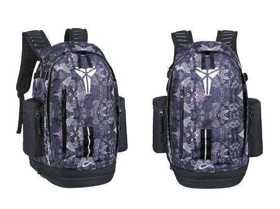 NIKE KOBE MAMBA BACKPACK GRAY - front view - replica sneakers